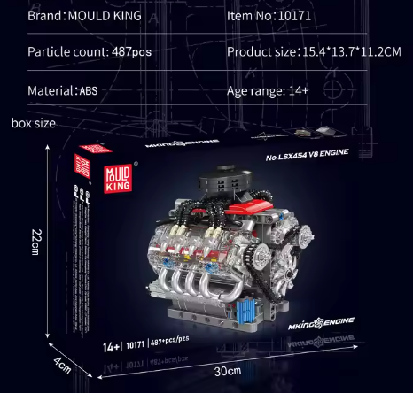 The Brick V8 Engine Set